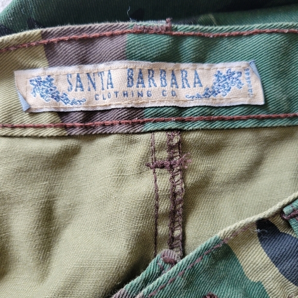 Vintage Camo Print Cargo Denim Maxi Skirt Y2K 90s - Picture 5 of 9